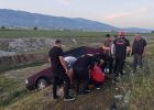 Kahramanmaraş’ta Otomobil Yoldan Çıktı: 1 Yaralı