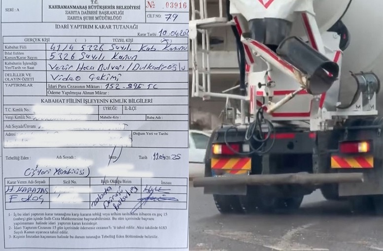 Büyükşehir Zabıtası Beton Mikserine Acımadı