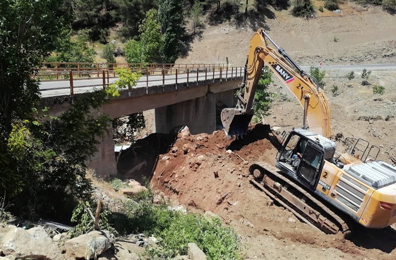 Büyükşehir’den Bertiz’in Ulaşımına Güç Katacak Yeni Bir Köprü Daha