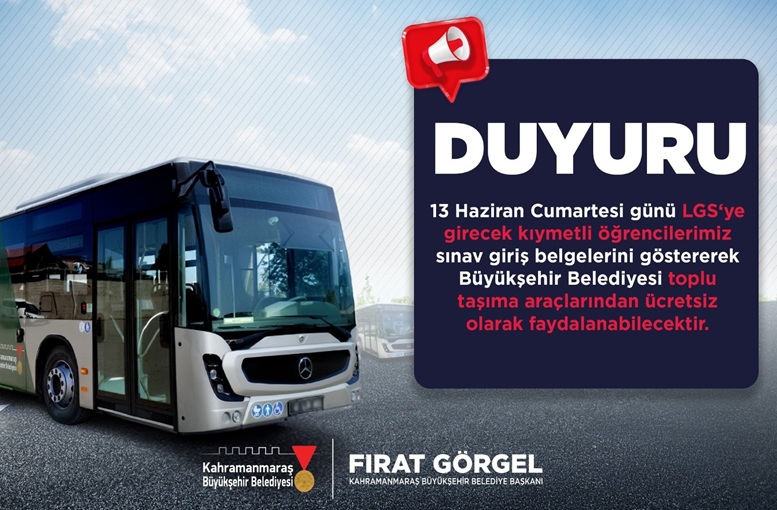 Büyükşehir’den LGS Günü Öğrenci ve Velilere Tam Destek