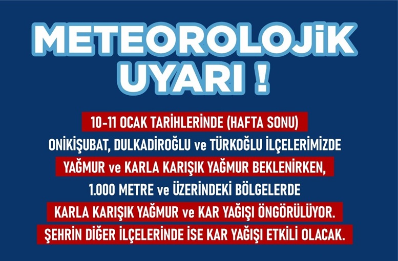 Hafta Sonu Şehir Genelinde Zorlu Hava Koşulları Etkili Olacak!