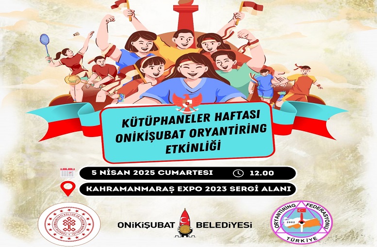 Onikişubat Belediyesi’nden Kütüphaneler Haftası’na Özel Oryantiring Etkinliği